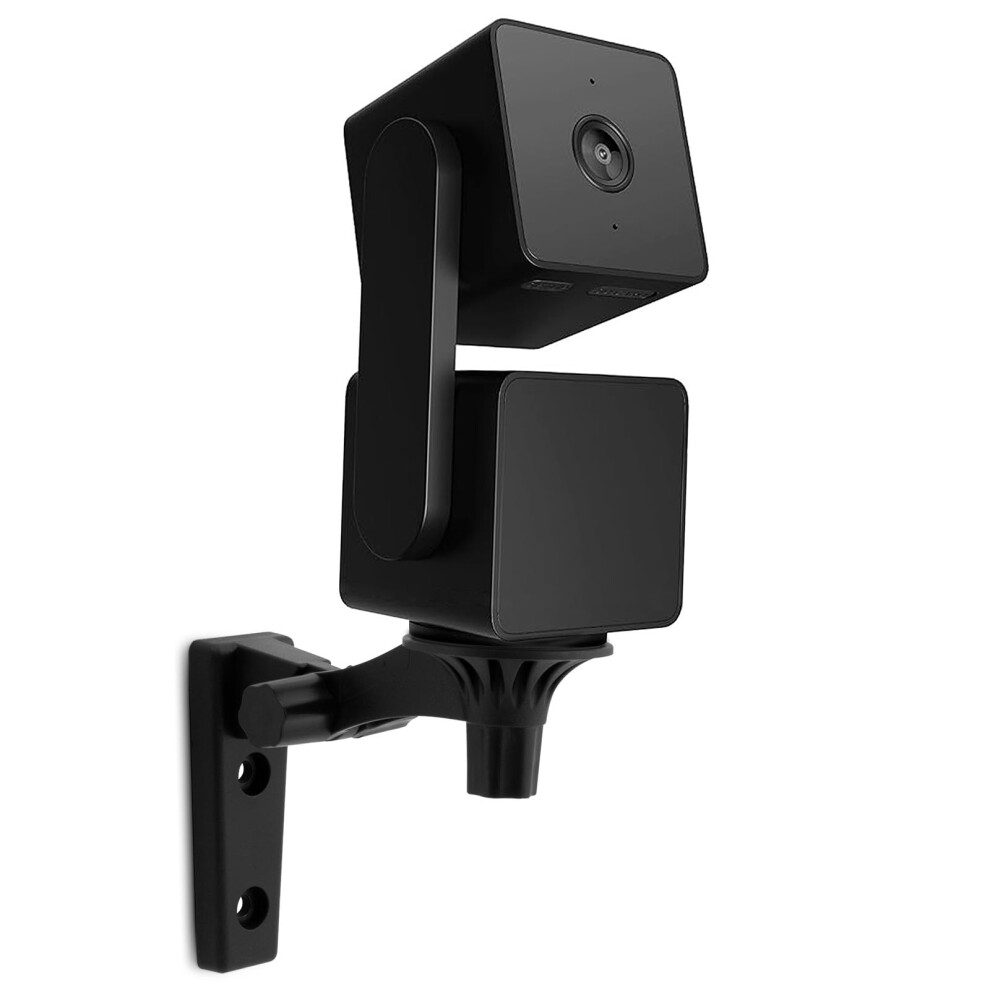 Lefxmophy Mount For Wyze Cam Pan V3 For Camera Wallceiling Indooroutdoor Mounting Bracket Base 180 Degree Tilt Adjustabl Black 744963753855
