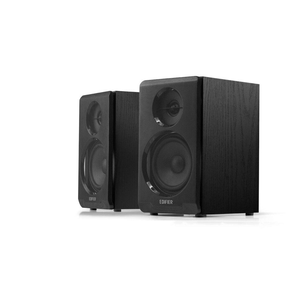 Edifier R33BT Active Bluetooth Computer Speakers  20 Bookshelf Speaker  Powered Studio Monitor  Black  Pair