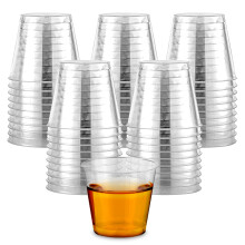 Stockez Votre Maison 100 Pack - Mini Verres à Shot Plastiques (1oz) Gobelets Jetables pour Shots, Dégustation de Vin