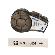 Brady Authentic (M21-750-430) Eticheta din poliester pentru mediu dur pentru urmarirea activelor de laborator ?i etichetare Datacom Negru pe tran