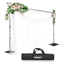 EMART Heavy Duty Backdrop Stand 10x10ftHxW Adjustable Background Support System Kit with Steel Base for Photography Photo Bac