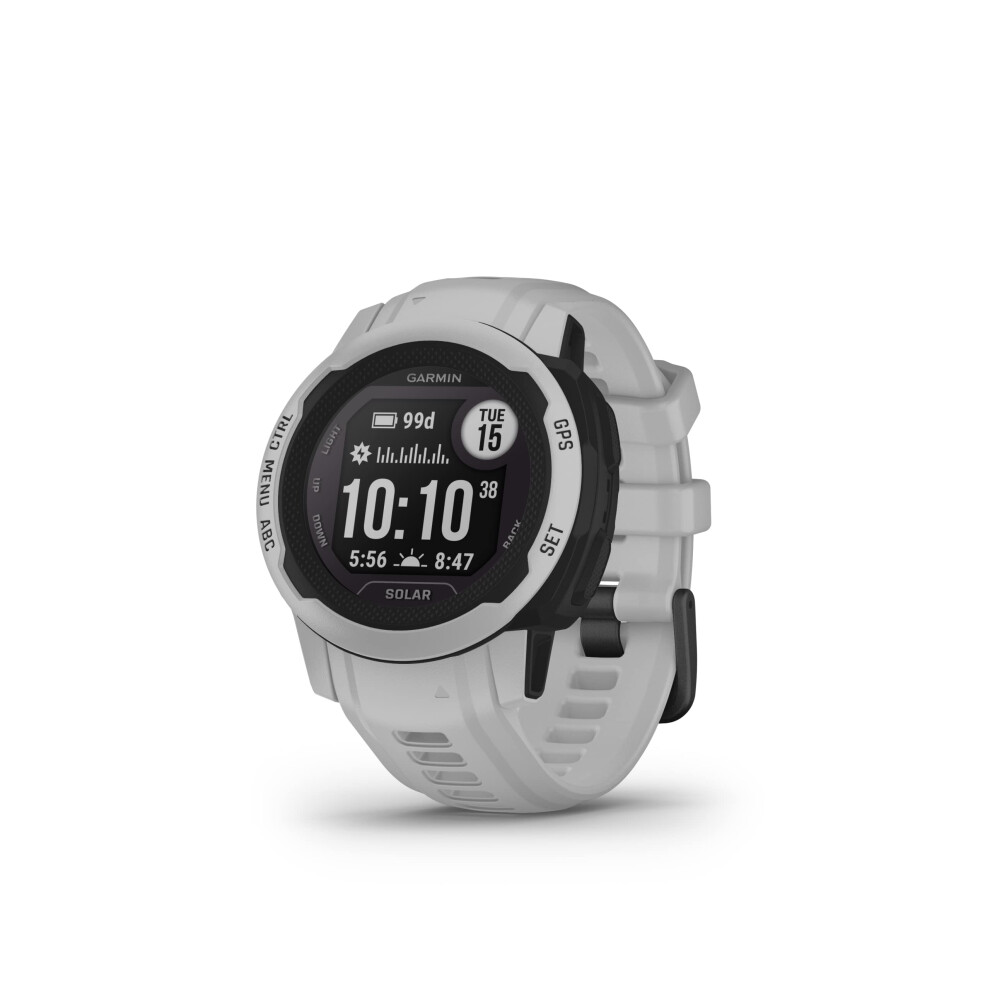 Garmin Instinct 2 Solar  GPS Outdoor Watch  Solar Charging Capabilities  MultiGNSS Support  Tracbak Routing  Mist Gray Renewed