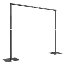 EMART 10x12ft Pipe and Drape Backdrop Stand Kit Heavy Duty Backdrop Stand with Metal Steel Base Adjustable Photo Backdrop Stand