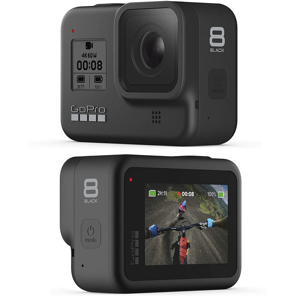 GoPro HERO8 Black  Waterproof Action Camera with Touch Screen 4K Ultra HD Video 12MP Photos 1080p Live Streaming Stabilization