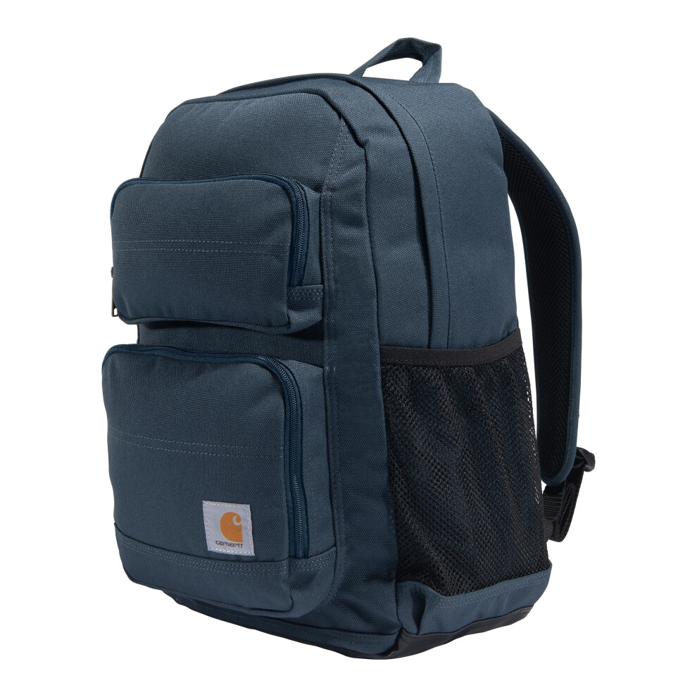 Carhartt SingleCompartment  Durable Pack with Laptop Sleeve and Duravax Abrasion Resistant Base  27L Classic Backpack Navy  O