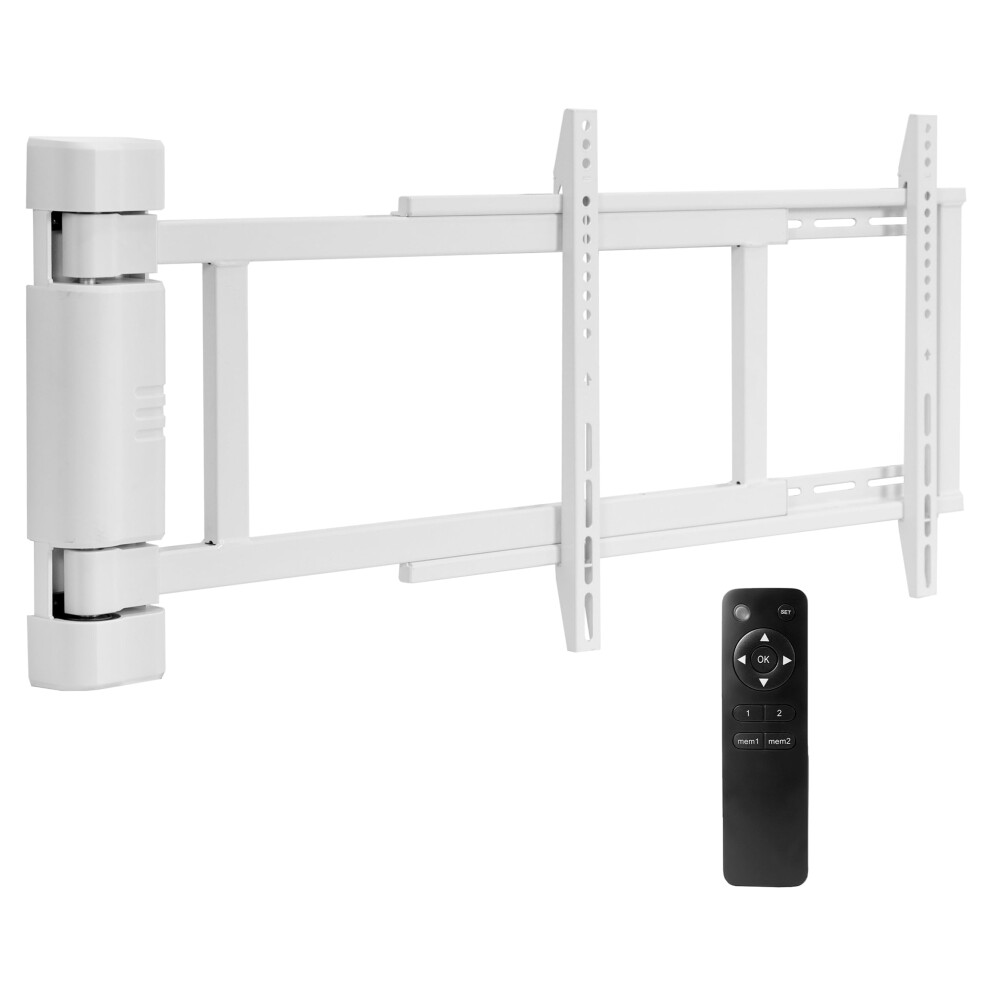 VIVO Steel Low Profile Electric TV Wall Mount for 32 to 75 inch LCD LED Plasma Screens  Motorized Swing TV Bracket with 90 Degre