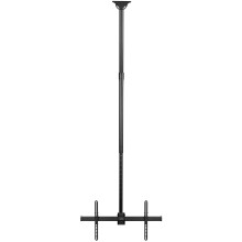 VIVO Ceiling TV Mount for 37 to 90 inch Screens Telescoping Height Adjustment with 10ft Extension Pole Fits PitchedVaulted Ro