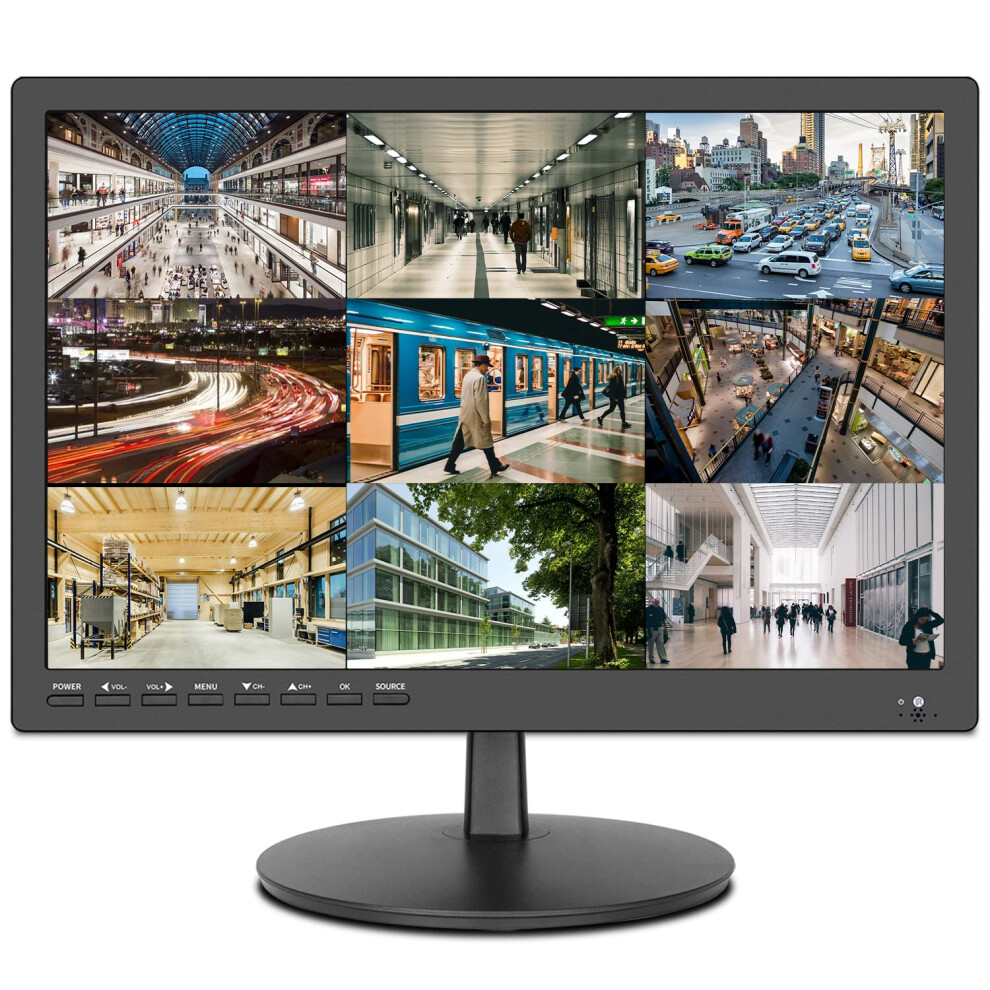 Zoshing 17Inch Security Monitor Wallmounted Monitor Supports Usbfull Format Video Playback Cctv Monitor With Avhdmi Inputvga 751433870349
