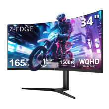 Z-Edge UG34 34 Ultrawide 2K Curved Gaming Monitor with 165Hz Refresh Rate 219 Aspect Ratio 1ms MPRT 3440x1440 Resolution