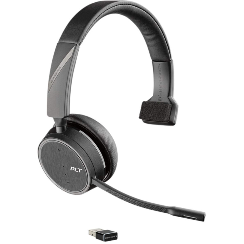 Plantronics  Voyager 4210 UC USBA with Charge Stand Poly  Bluetooth SingleEar Monaural Headset  Connect to PC  Mac   D