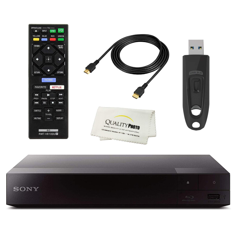 Sony BDP6700 4K Upscaling Bluray DVD Player Built in WiFi  Remote Control  High Speed 4K HDMI Cable  Ultra USB Flash Drive