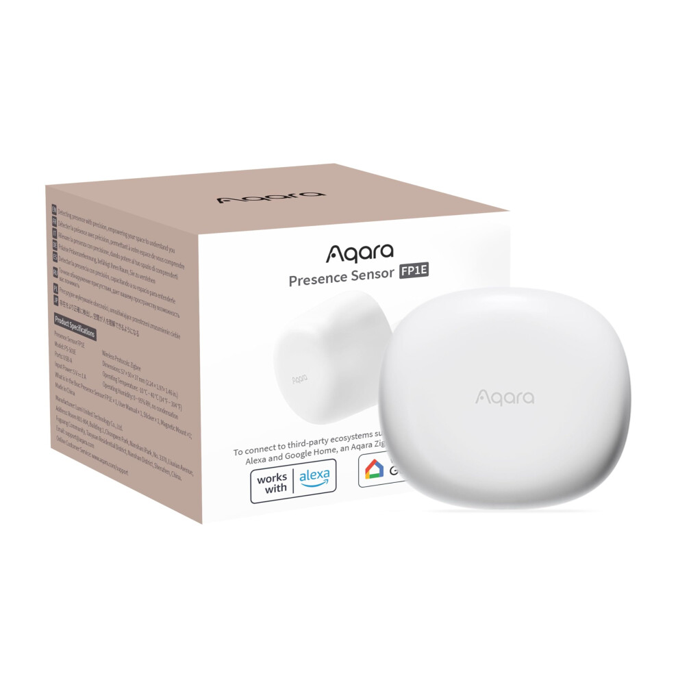 Aqara Presence Sensor Fp1e Zigbee 30 Requires Aqara Hub Mmwave Radar Wired Motion Sensor Ai Spatial Learning Supports Homek 192784001813