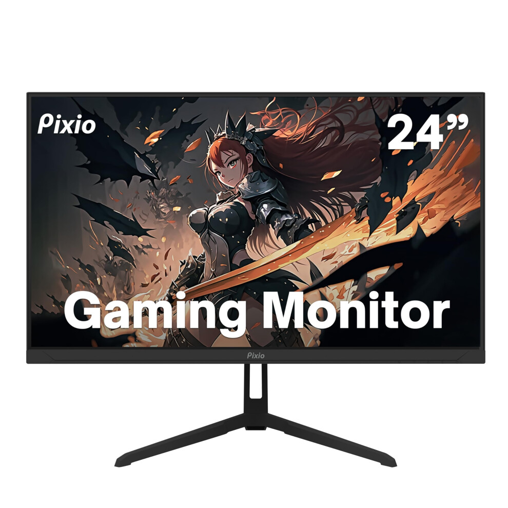 Pixio Px248 Wave 24 Inch 200Hz Refresh Rate Fhd 1080P Resolution Fast Ips Panel 1Ms Gtg Response Time Gaming Monitor With Adapti 850044656271