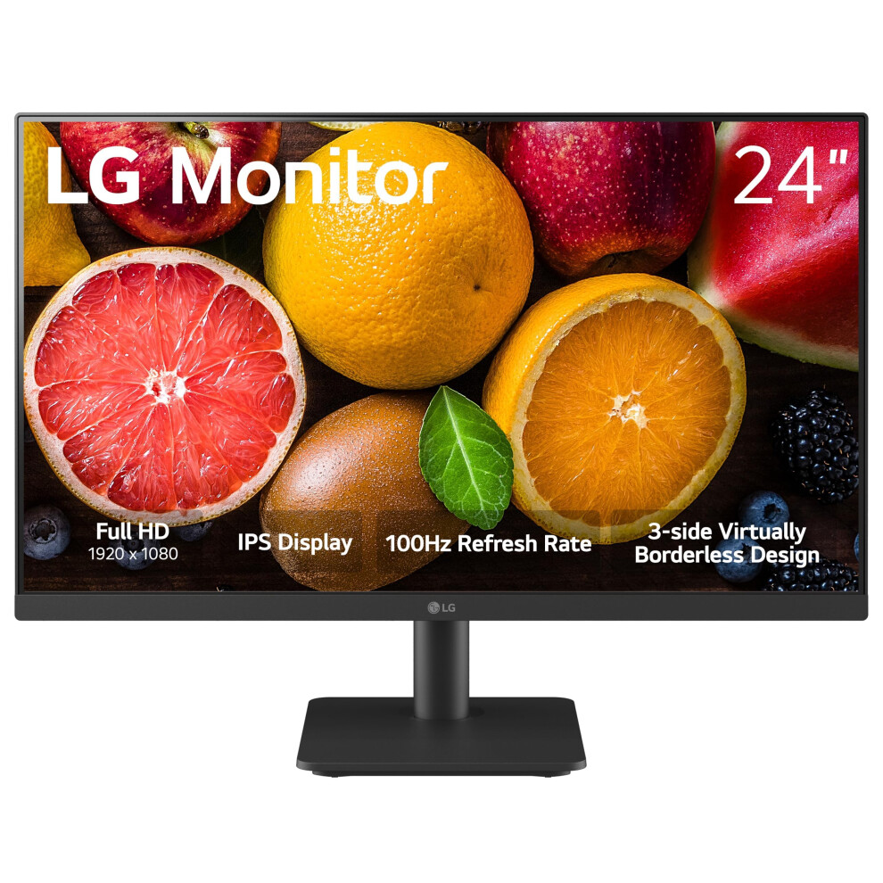 LG 24MS500B 24 inch IPS FHD 1920x1080 100Hz 5ms Reader Mode Borderless Design OnScreen Control Black Stabilizer DAS Crosshair