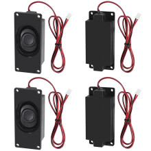 Dweii 4 PCS Speaker 3 Watt 8 Ohm Mini Speaker 8ohm 3w Loundspeaker Micro Speaker for Arduino with JSTPH20 Interface for Small