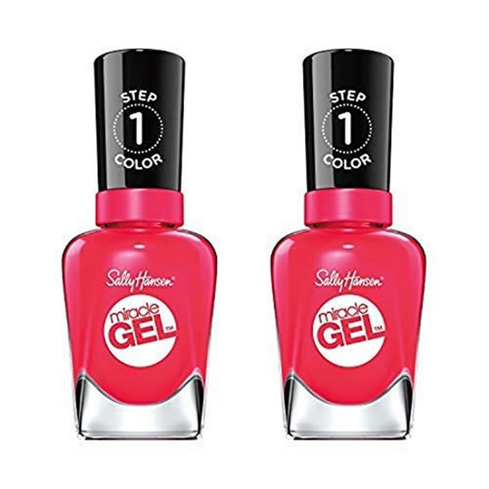 Sally Hansen Miracle Gel Nail Polish  Shade Pink Tank 329 Pack of 2