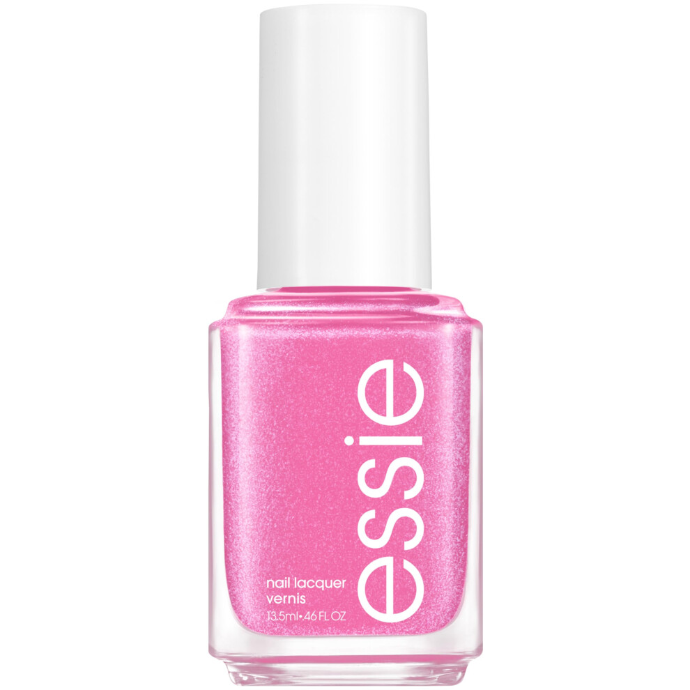 essie salonquality nail polish  vegan  purple  shimmer  flirty flutters  046 fl oz