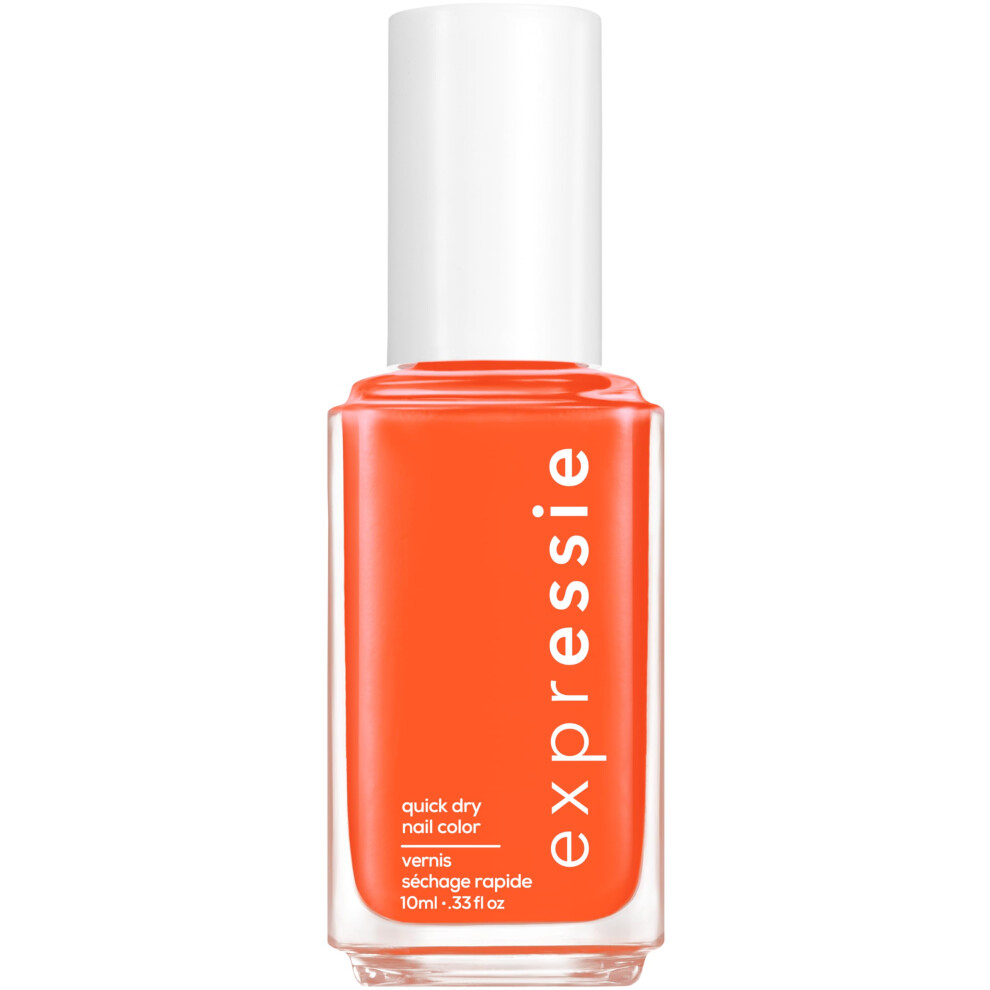 essie Expressie Nail Polish  Quick Dry Orange Nail Polish  Vegan  Catch A Vibe  033 Fl Oz