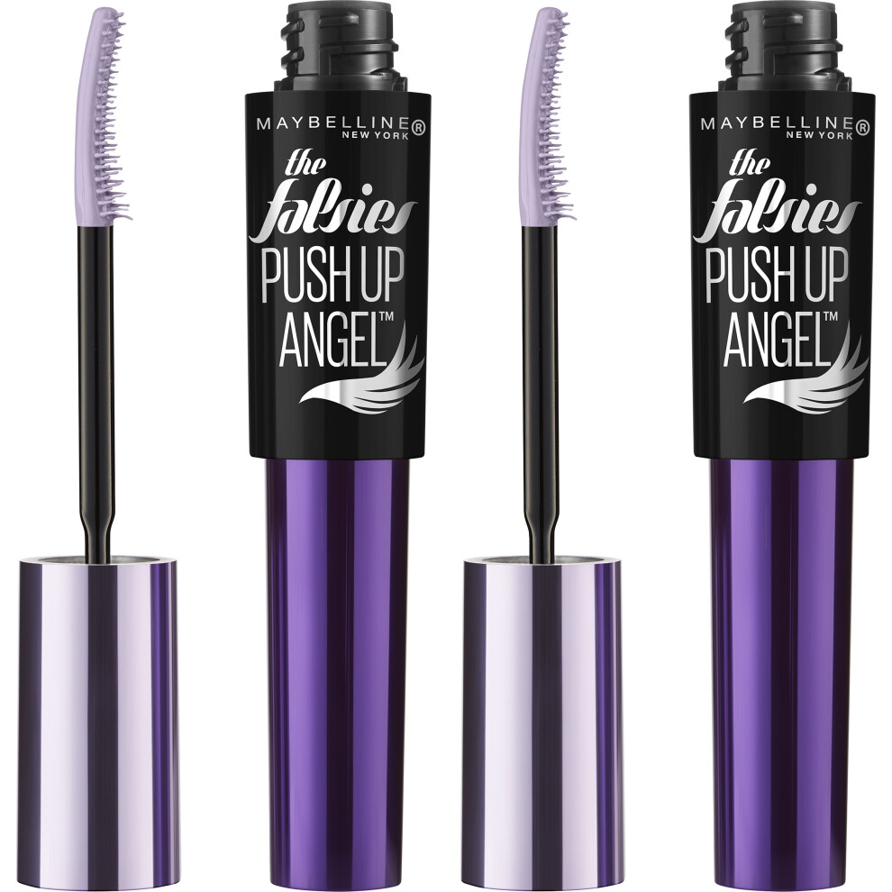 Maybelline New York The Falsies Push Up Angel Washable Mascara Makeup  Very Black  2 Count