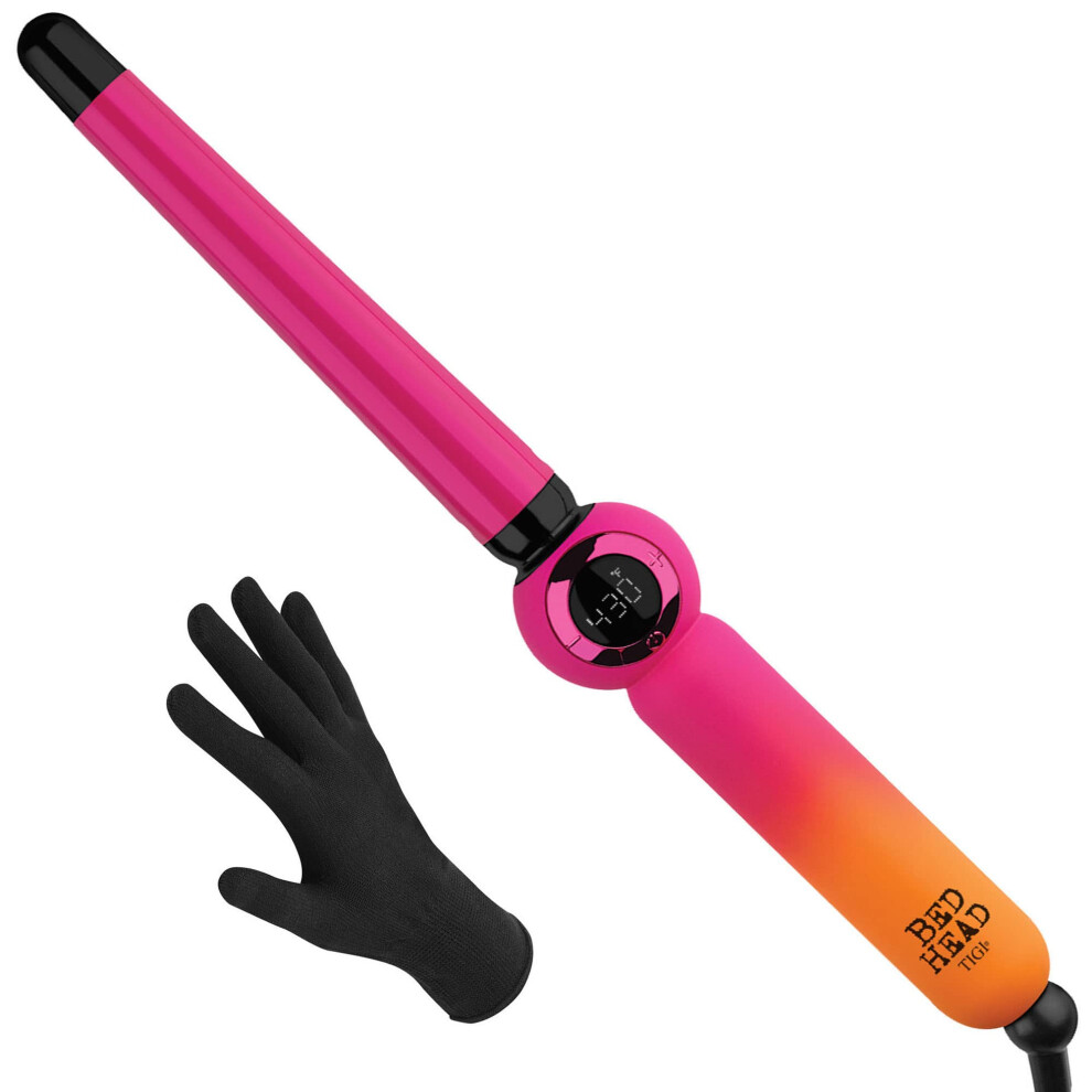 Bed Head Rock N Waver Digital Tapered Curling Wand  NaturalLooking  Textured Waves  341 in