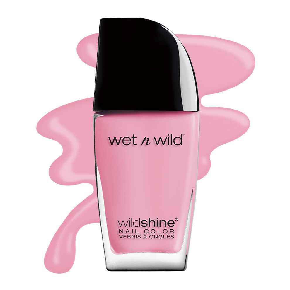 wet n wild Nail Polish Wild Shine  Tickled Pink  Nail Color