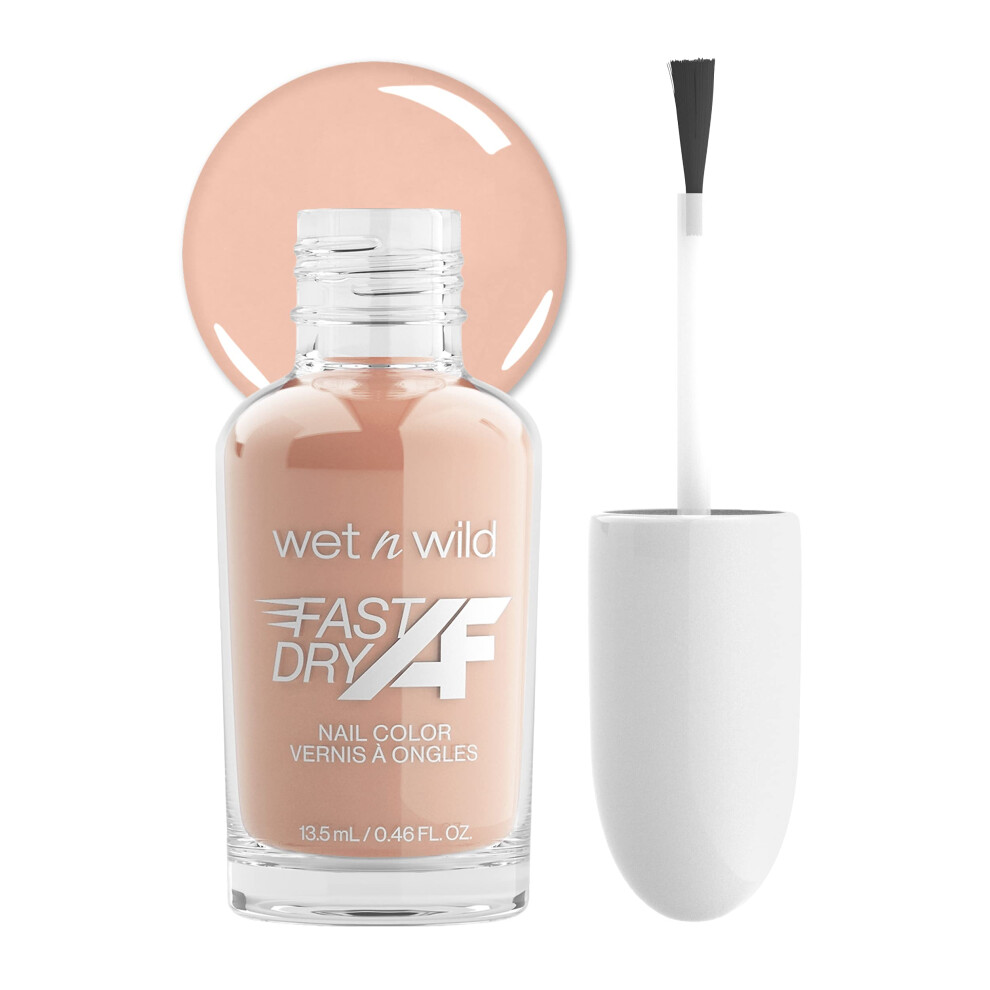 wet n wild Fast Dry AF Nail Polish Color  Peach Southern Belle  Quick Drying  40 Seconds  Long Lasting  5 Days  Shine