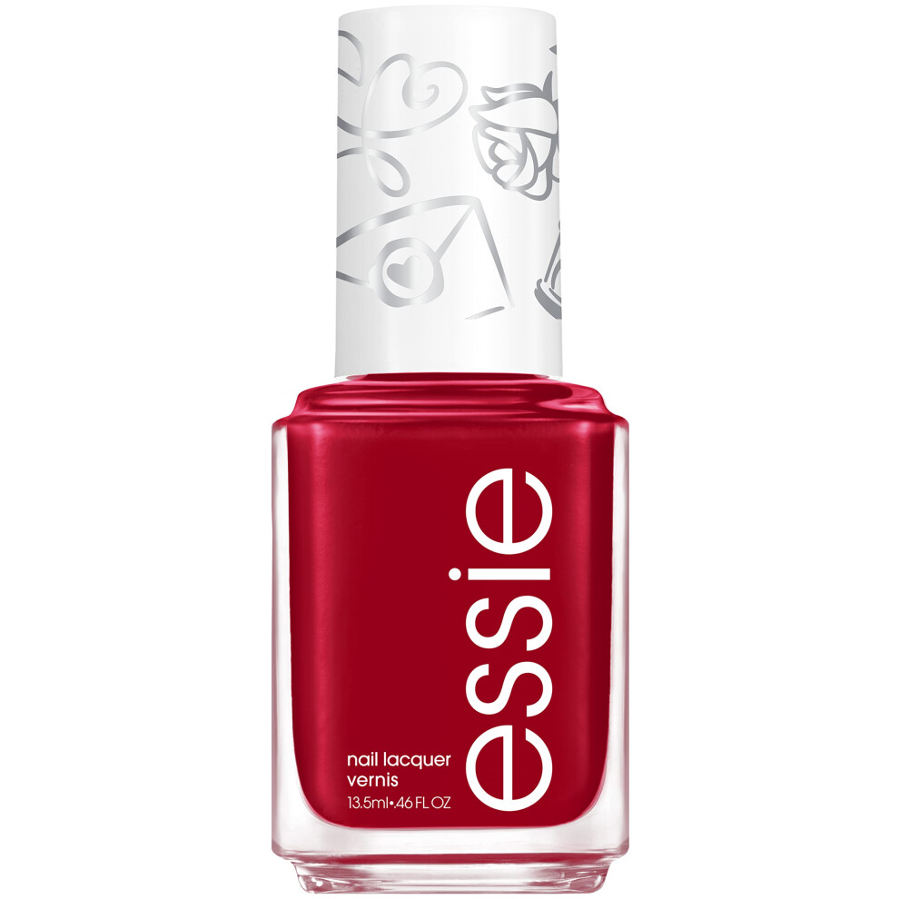 essie Vegan Nail Polish  Limited Edition Valentines Day 2022 Collection  Deep Red  Love NoteWorthy  046 Ounce