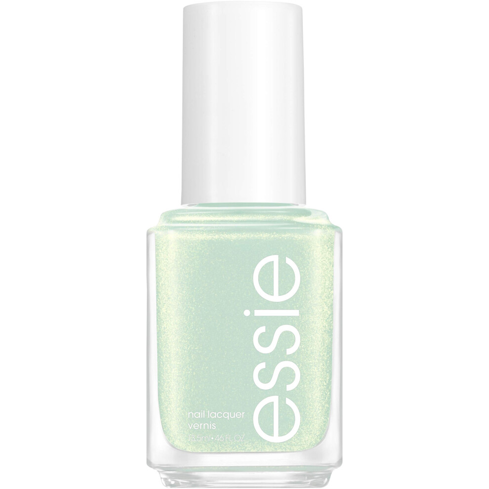 essie Nail Polish  Limited Edition Winter Trend 2020 Collection  Green Nail Color With A Shimmer Finish  Peppermint Conditions