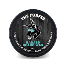 Badass Beard Care Bartwachs für Männer - Surfer Duft, 60 ml - Macht Bart weich, lässt ihn dichter aussehen