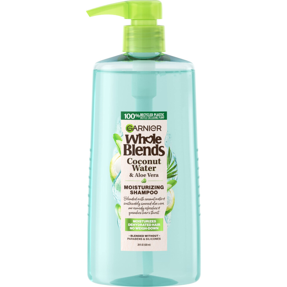 Garnier Whole Blends Coconut Water  Aloe Vera Refreshing Shampoo for Normal Hair  266 Fl Oz  1 Count Packaging May Vary