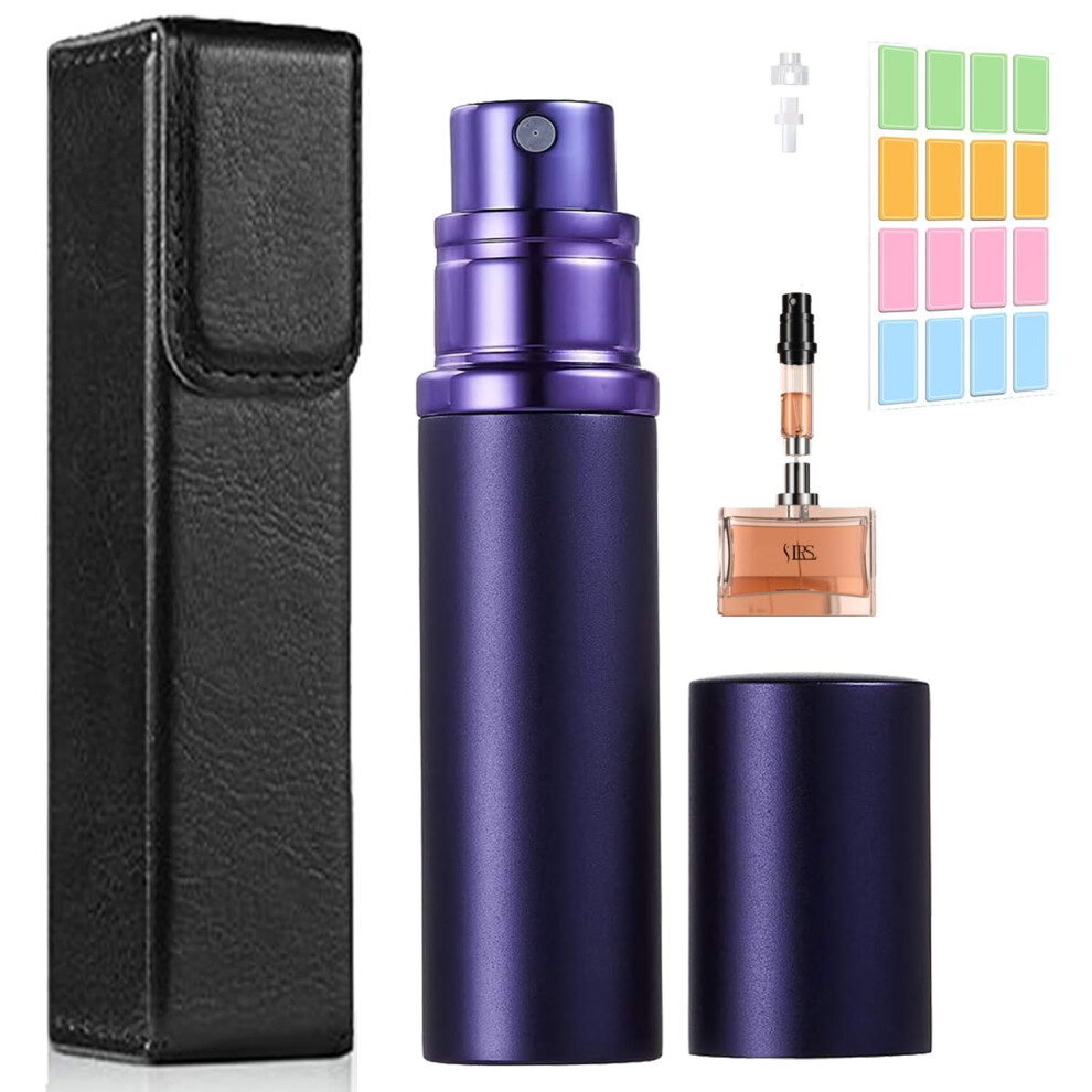 DLOTUS Travel Mini Perfume Atomizer Bottle Refillable  Cologne Sprayer Atomizer Dispenser  Portable Scent Pump Case Empty Spray