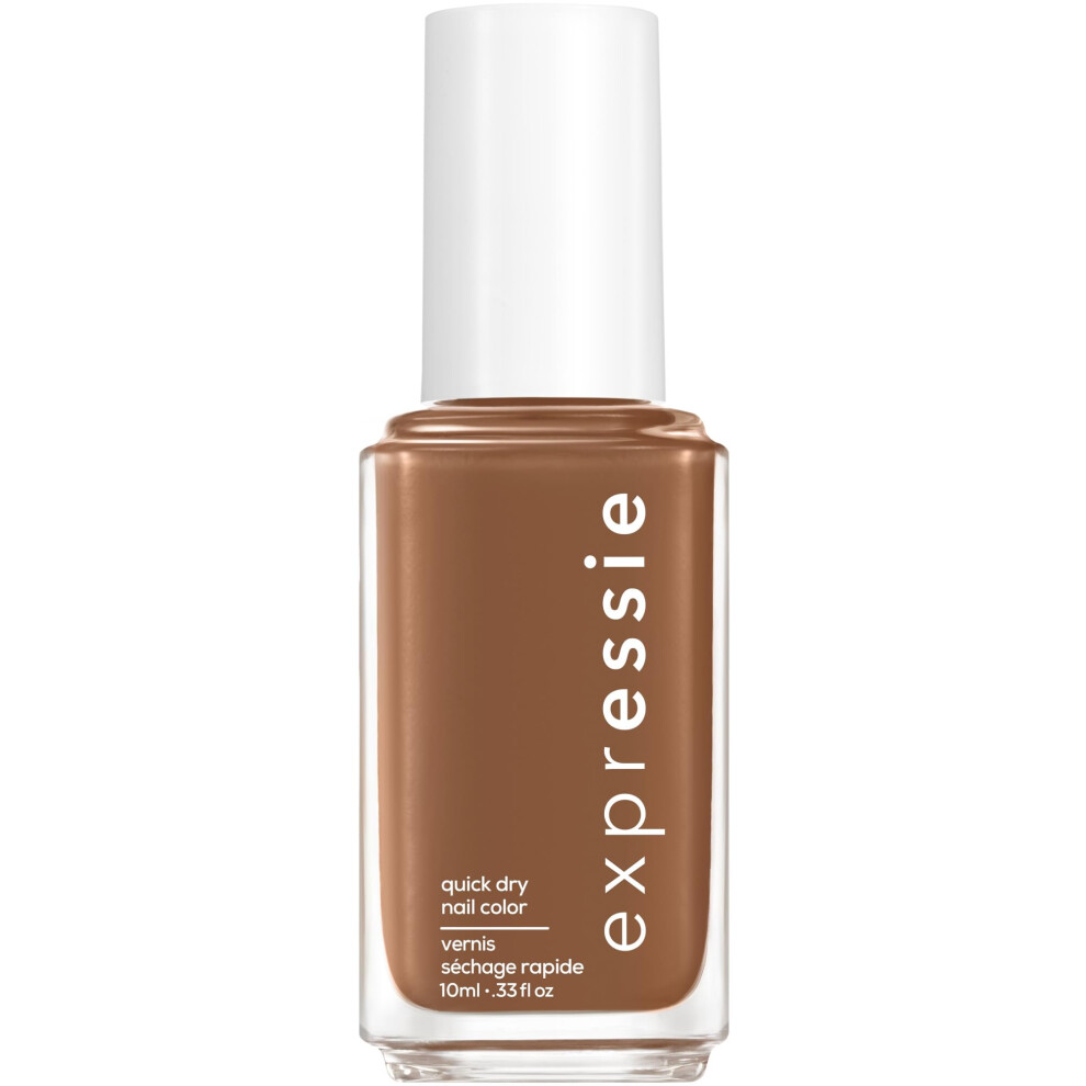 essie Expressie Nail Polish  QuickDry Warm Brown Nail Polish  Vegan  Cold Brew Crew  033 fl oz