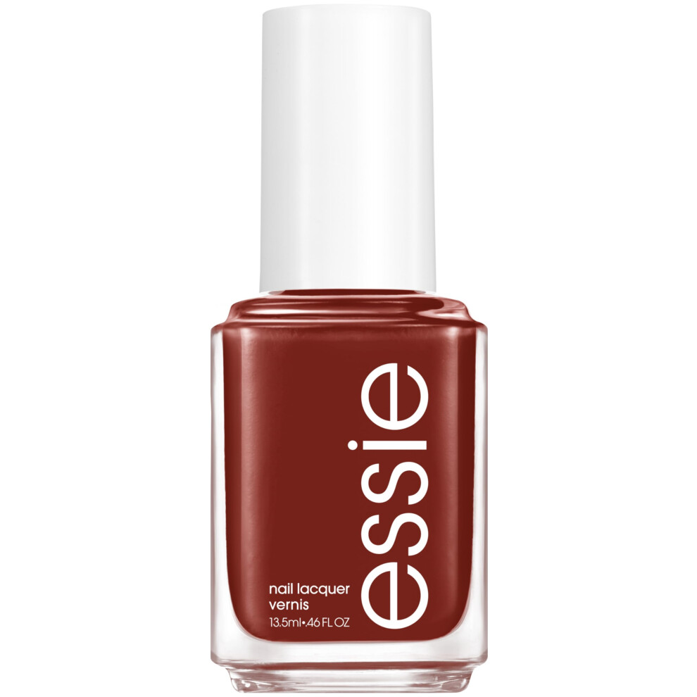 essie Nail Polish  SalonQuality Deep RedBrown Nail Polish  Vegan  Bed Rock  Roll  046 fl oz