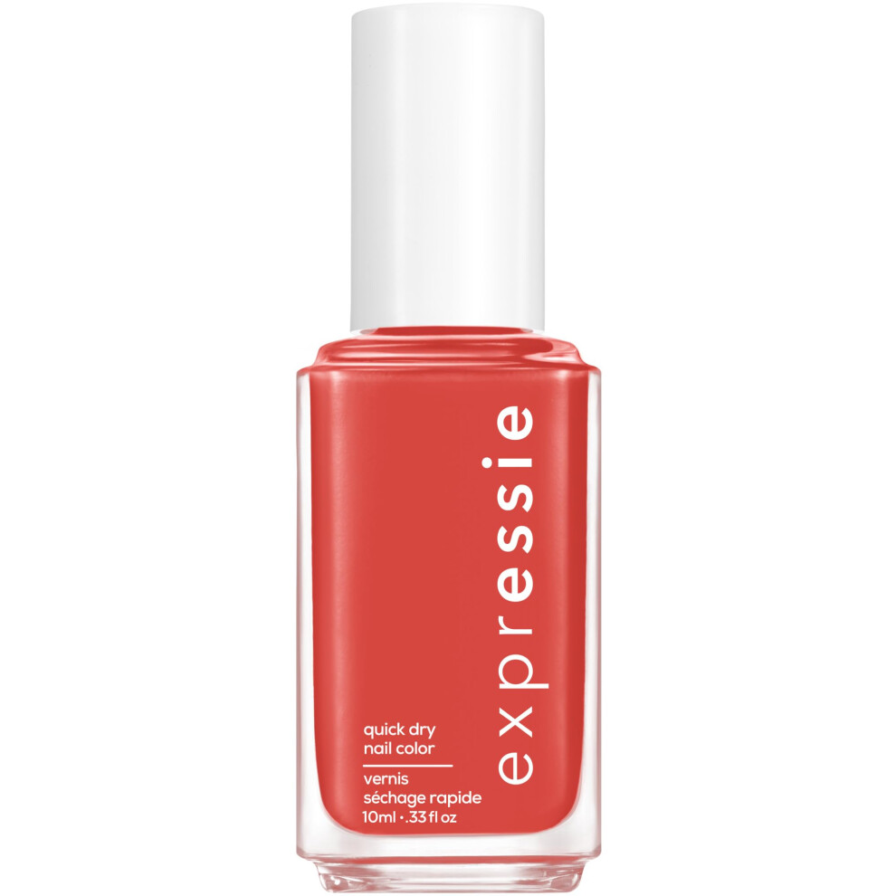 essie Expressie Nail Polish  QuickDry Brick Red Nail Polish  Vegan  Hustle N Bustle  033 fl oz