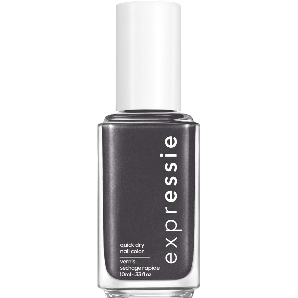 essie Expressie Nail Polish  QuickDry Charcoal Gray Nail Polish  Vegan  What The Tech  033 fl oz