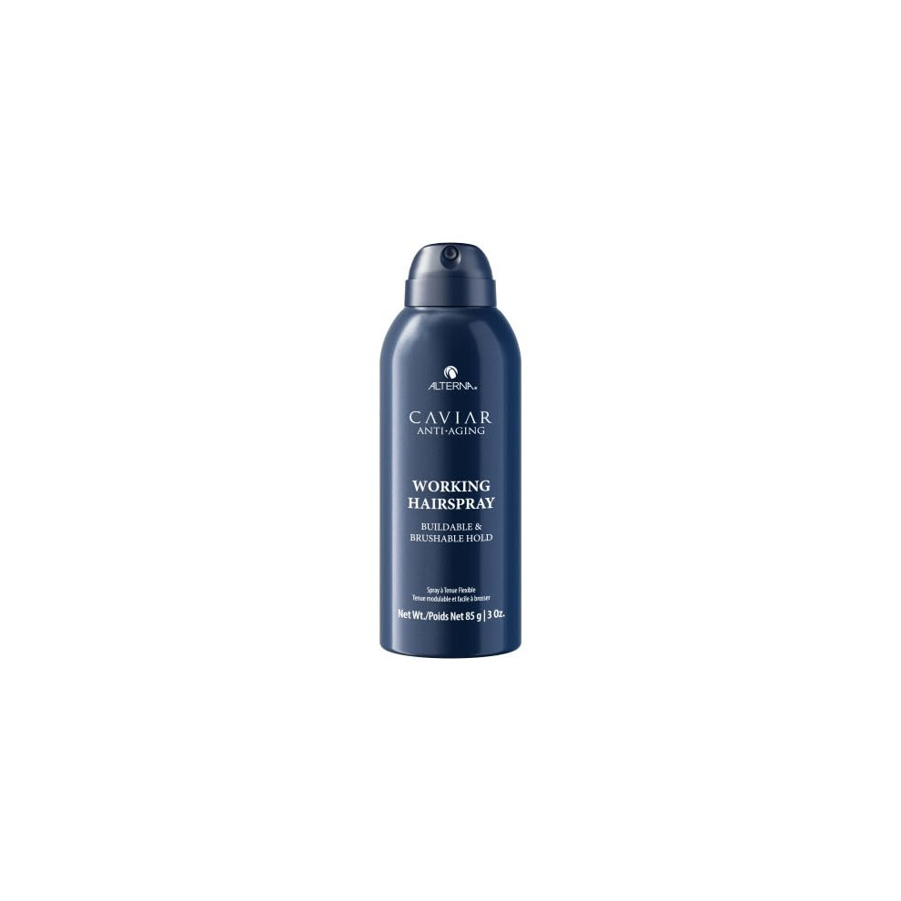 CAVIAR AntiAging Working Hairspray Travel Size 3 Fl Oz  Buildable  Brushable Hold  Helps Control Frizz  Adds Shine  Sulfate