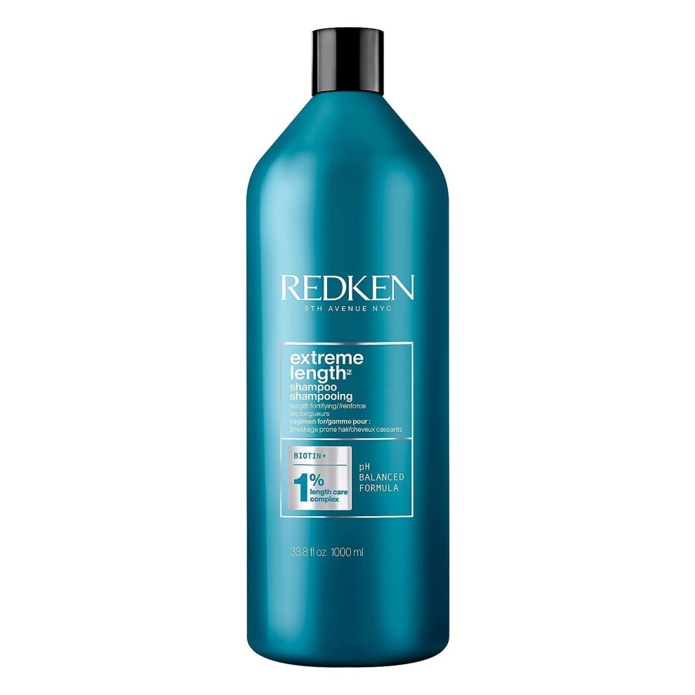 Redken Extreme Length Shampoo  For Hair Growth  Prevents Breakage  Strengthens Hair  Infused With Biotin  338 Fl Oz