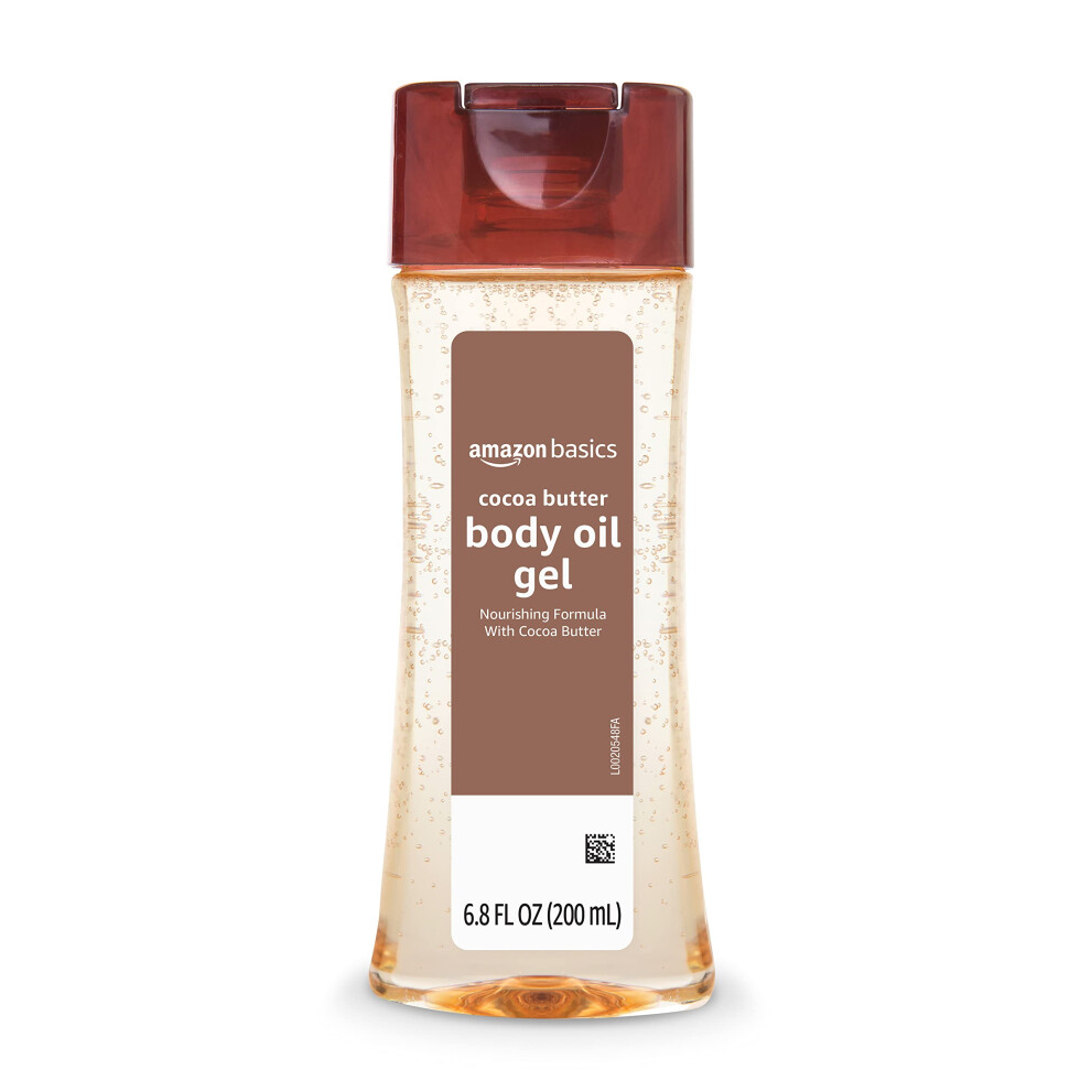 Amazon Basics Body Oil Gel with Cocoa Butter  Paraben Free  68 Fl Oz Pack of 1 Previously Solimo