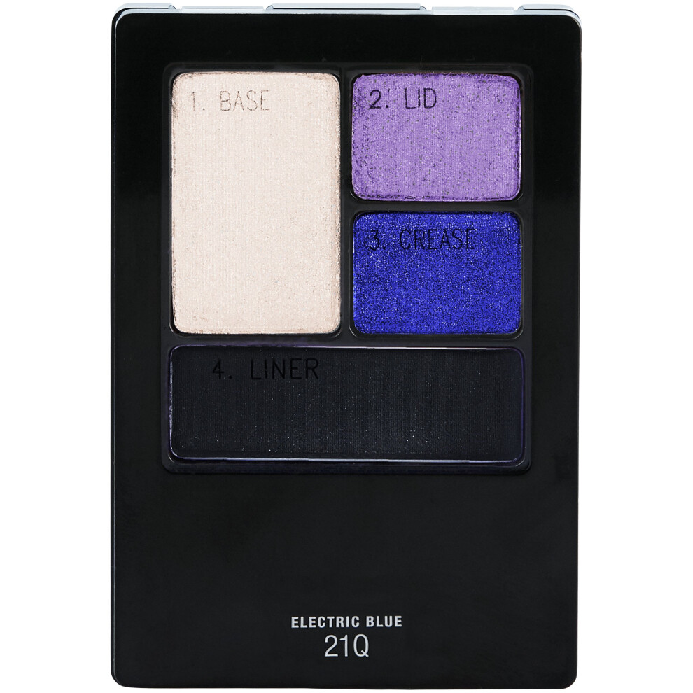 Maybelline New York Expert Wear Eyeshadow Quads  Electric Blue  017 oz