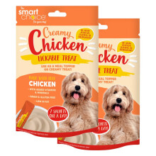 Smart Choice Creamy Chicken Treat Meal Topper - 7 Sachets, Gluten-Free & Grain-Free, Vitamin-Fortified (SC1709-PK2)