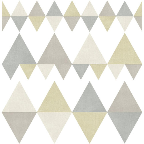 Fine Decor A Street Prints Stylish Triangle Grey Beige Wallpaper Modern Paste The Wall