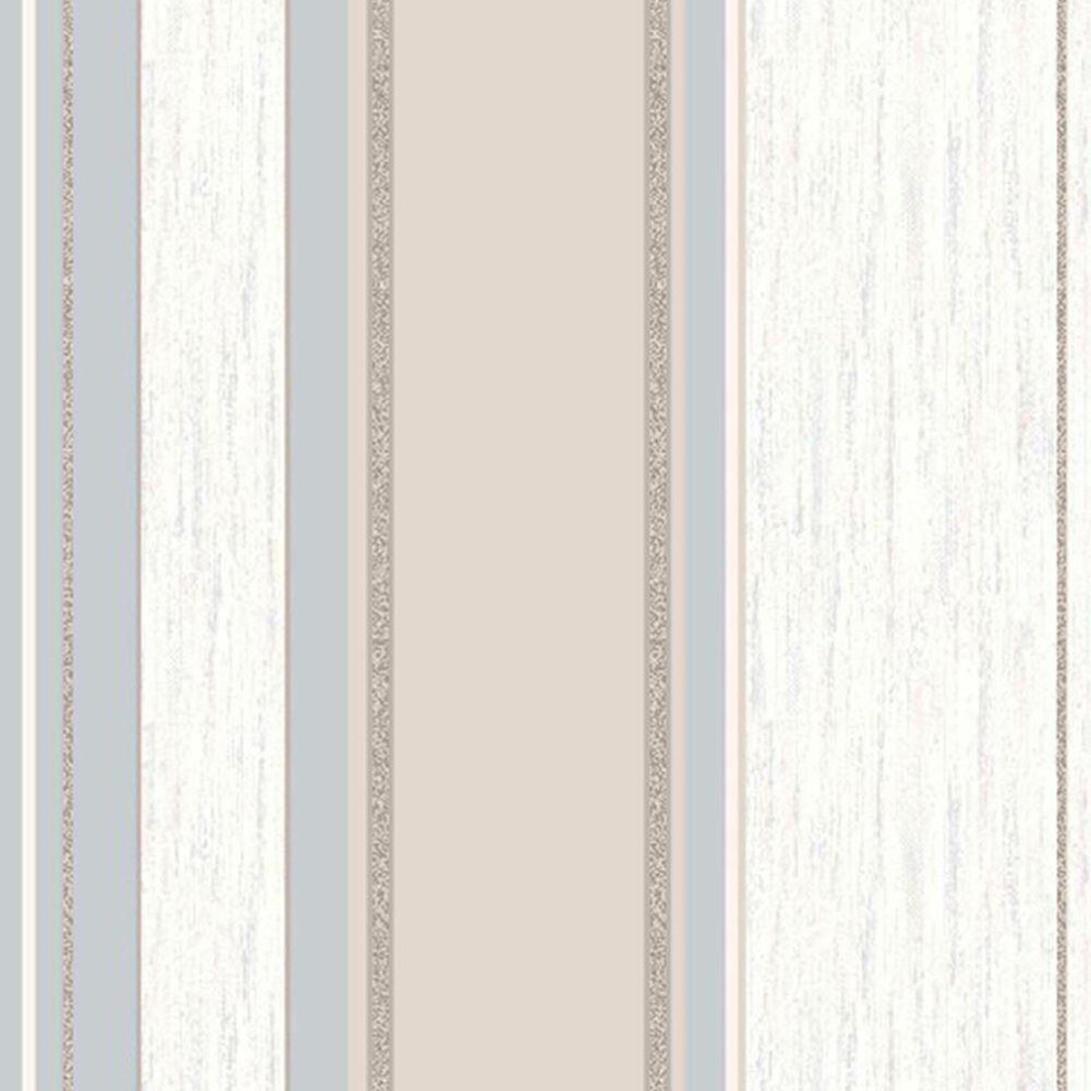 Crown Synergy Stripe Taupe Wallpaper Stylish Glitter Effect Luxury Vinyl