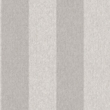 Crown Harris Tweed Herringbone Stripe Soft Grey Wallpaper Luxury