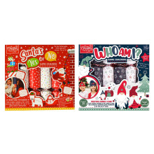 Set Of 12 Christmas Crackers Family Who Am I Xmas Yes Or No Game