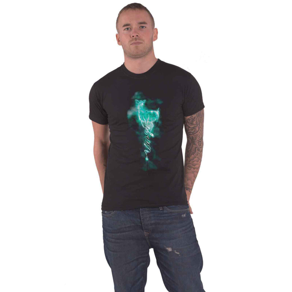 (M, Black) Harry Potter T Shirt Always Patronus Logo new Official Unisex Black