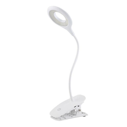 (White) Led Clip-on Reading Lamp Dimmable Eye Protection Table Lamp 2