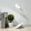 (White) Led Clip-on Reading Lamp Dimmable Eye Protection Table Lamp 5