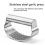 Stainless Steel Garlic Press Garlic Press Rolling Tools Grinder Curved Surface Mincing Masher 2