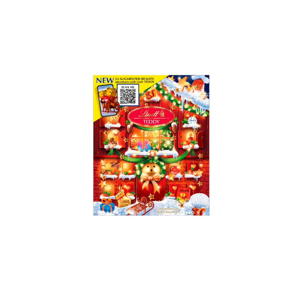 Lindt Teddy Milk Chocolate Christmas Augmented Reality Advent Calendar 2024 |