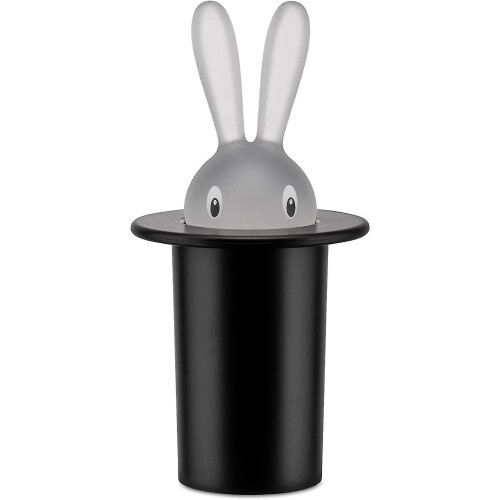 Magic Bunny  - Design Toothpick Holder In Thermoplastic Resin, Black